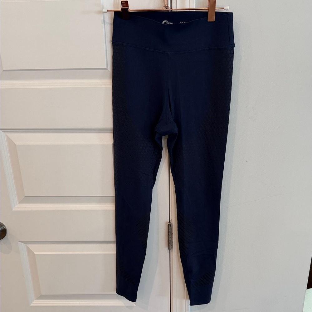 Zyia Avtive Seamless Navy Active Leggings Size 4